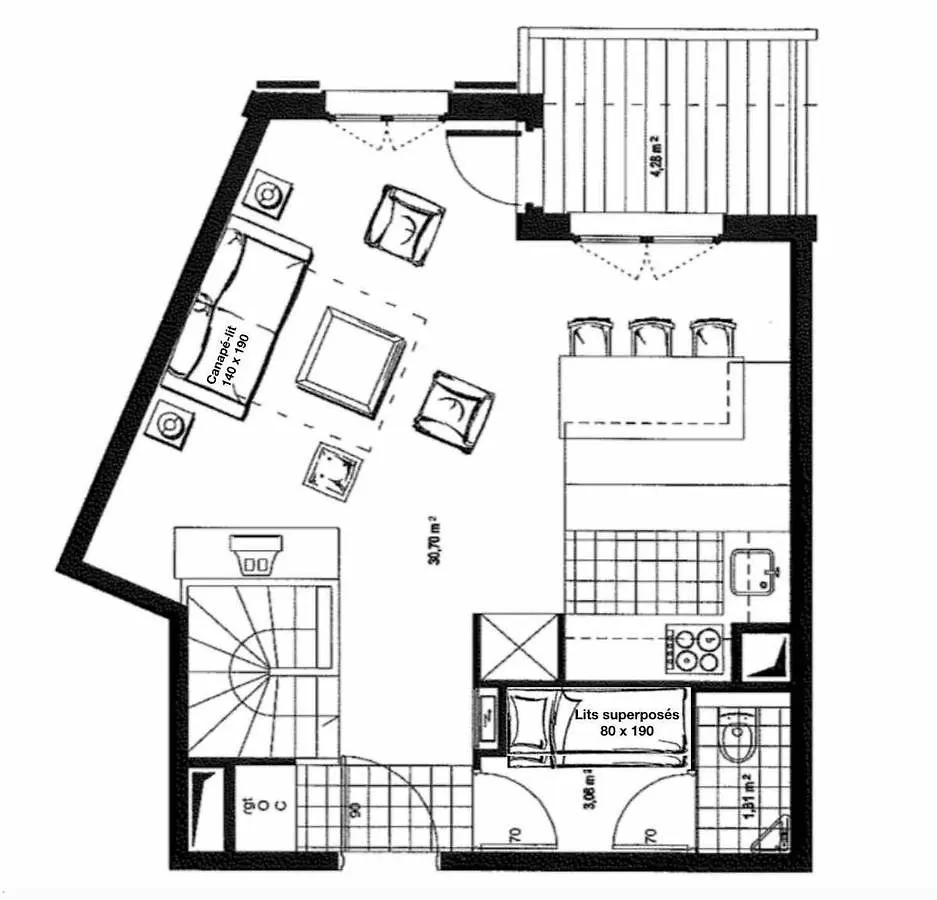 L'Ekrin Des Arcs - Arc 1950 Le Village - Duplex 6-8 Pers Les Arcs  Les Arcs (Savoie)